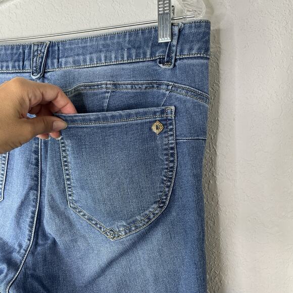 Democracy "Ab"solution ankle skimmer blue jeans size 16, classic, versatile - Picture 5 of 8